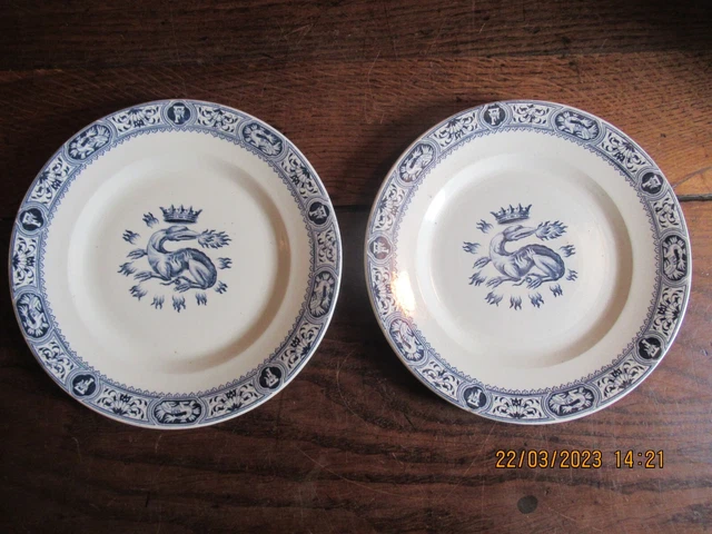 Francois 1Er Salins Terre De Fer 2 Assiettes A Dessert