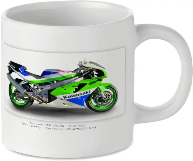 Kawasaki ZXR 750 RR Motorcycle Motorbike Tea Coffee Mug Biker Gift Printed