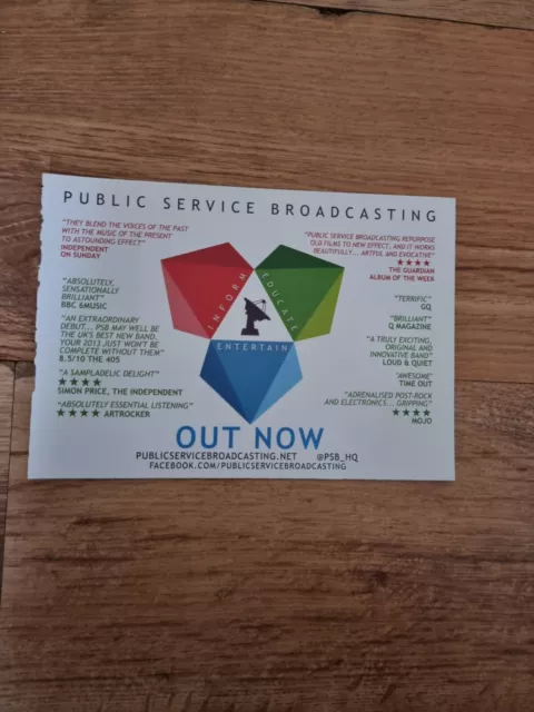 Tnewm37 Advert 5X8 Public Service Broadcasting: Inform. Educate