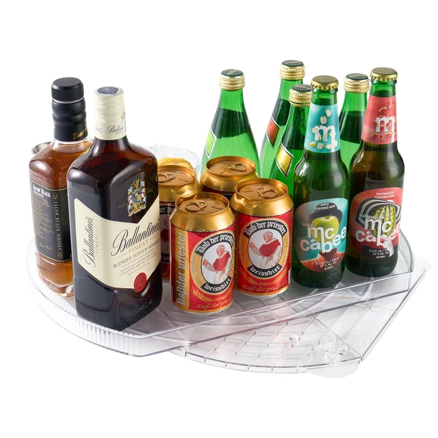 Lazy Susan Drehplatte – Transparenter Organizer Für Kühlschrank, Schrank & Küche