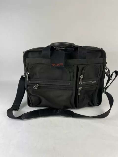 Tumi Alpha Expandable Organizer Laptop Briefcase Ballistic Nylon 26141D4