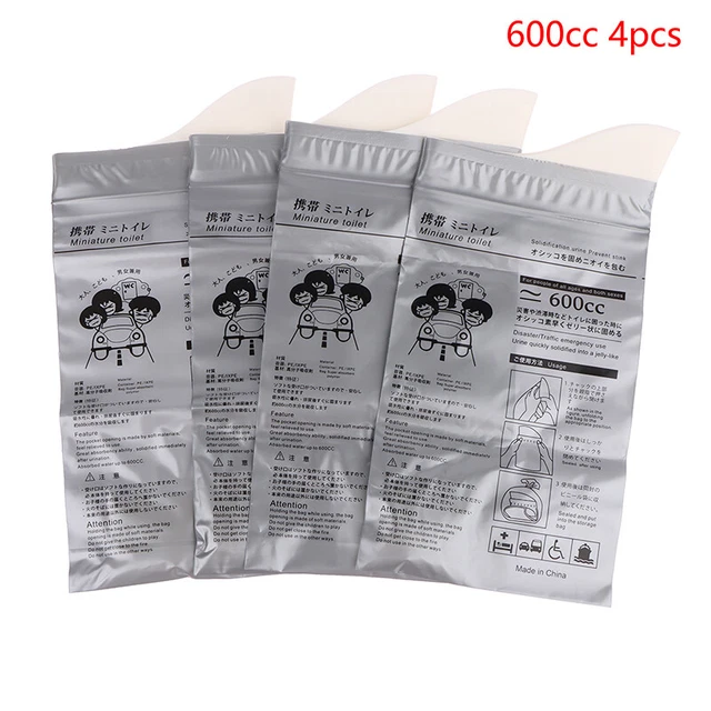 4x Outdoor Emergency Urinate Bags 600ml Disposable Urine Bags Vomit Bag Portable