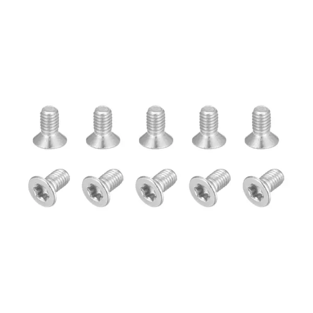 M3x5mm Torx Sécurité Machine Vis 10pcs Inox Acier Fraisée Tête Attaches Boulons