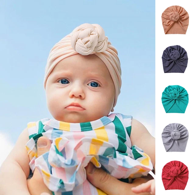 Cappello turbante con nodo twist, antivento, per bambini piccoli, bellissimo