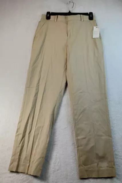 Tommy Hilfiger Dress Pants Youth Size 14 Tan Cotton Pockets Belt Loops Pull On