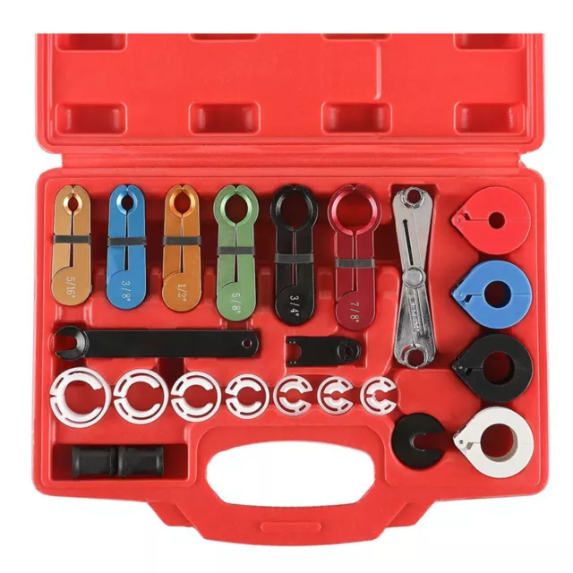 J- Oil Line Disconnect Tool  Car Air Conditioner Oil and Transmission Oil  Line Disconnect Tool Kit,1/4 5/16 3/8 1/2 5/8 3/4 7/8 AC Line  Disconnect Tools Kit : : Automotive