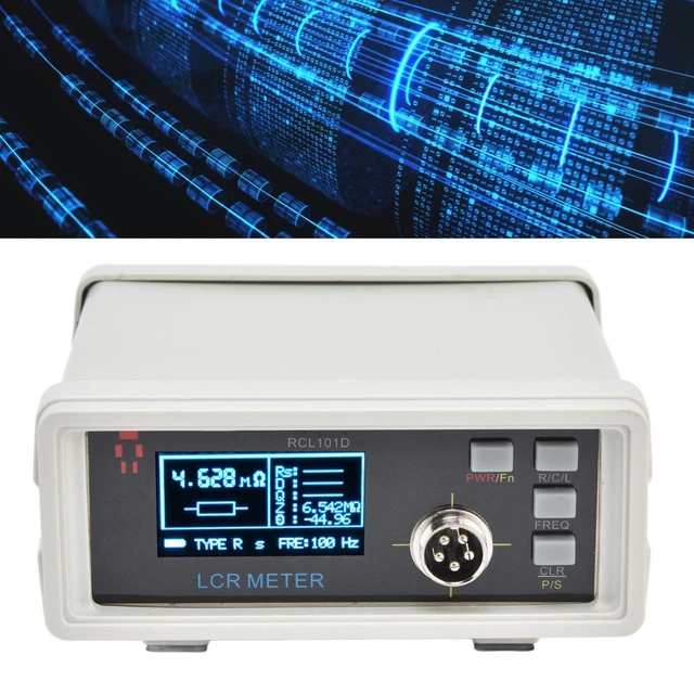 Tester LCR Digitale Con Pinzette - Misuratore Di Induttanza, Capacità E Resistenza, Display A Colori - Foto 9