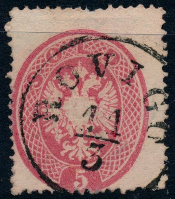 LOMBARDEI-VENETIEN 1863 5sld. ROVIGO. Attraktiv!