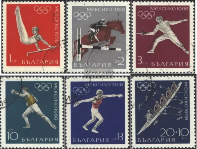 Bulgarien 1810-1815 (kompl.Ausg.) gestempelt 1968 Olympische Sommerspiele 1968