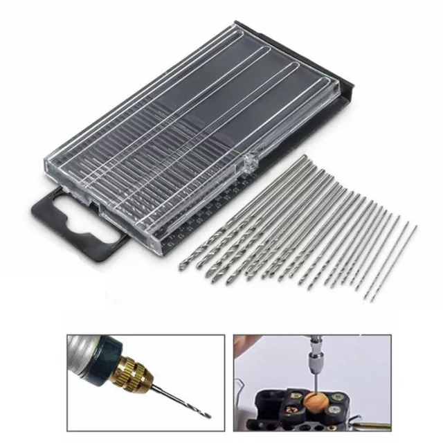 20pcs High Speed Steel HSS Mini Drill Bit Set Tiny Small Micro Twist Drill Bits