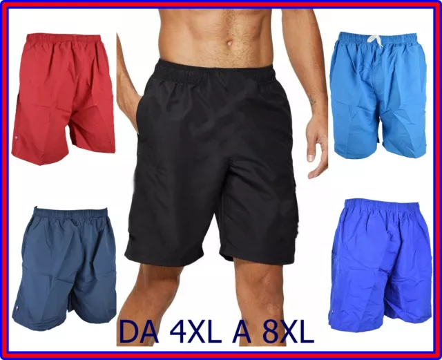 costume da bagno uomo boxer mare short pantaloncini corti bermuda taglie forti