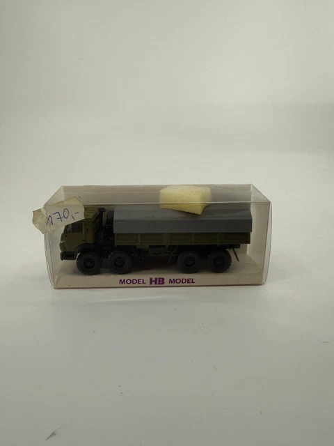 Modèle Réduit Opel Blitz Torpedo Militaire Avec Remorque - échelle HO 1/87 - Occasion Excellent état