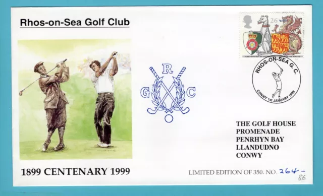 England Abdeckung 1999 Rhos Auf See Golf Club Centenary Limitierte Auflage