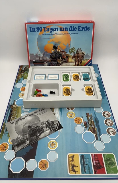 Piatnick 80 Days Brettspiel - Spannendes Wettrennen Um Die Welt Nach Jules Verne