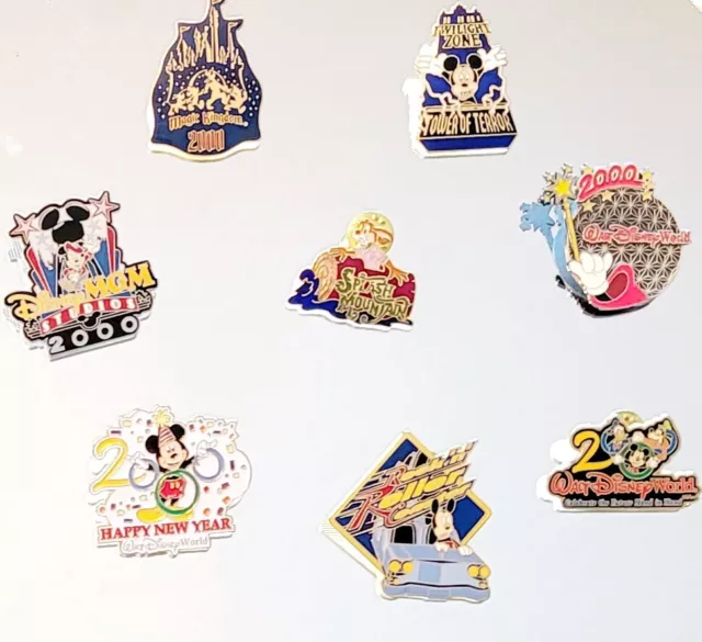 Official Disney Trading Pins Lot Year 2000 + Splash Mountain