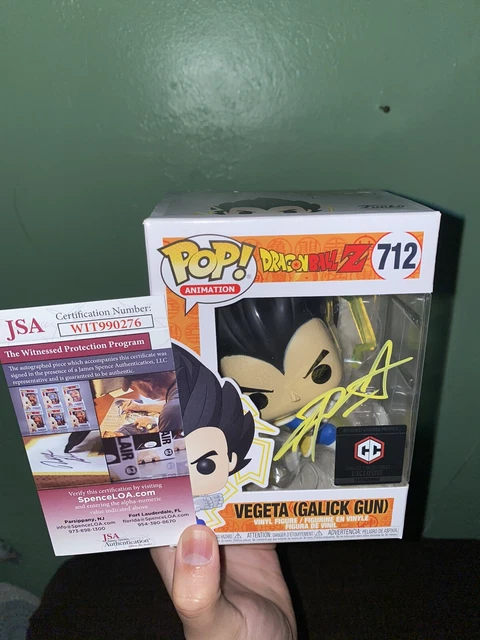 Funko Pop Vegeta (Galick Gun) Dragon Ball Z Autographed Chris Sabat W/ Coa