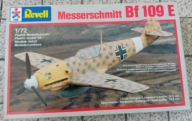 Maquette avion REVELL MESSERSCHMITT Bf 109 E  1984  Eche 1/72 Neuf