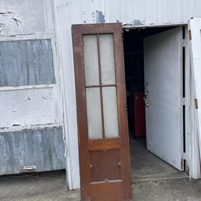Yoho 12 antique Pine Gothic panel door 23.5 x 84.25