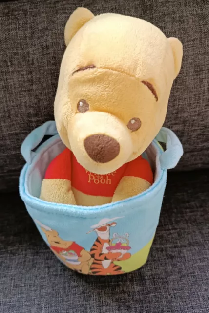 Peluche Soft Plush Winnie L'ourson The Pooh Pâque Disney Nicotoy 20cm