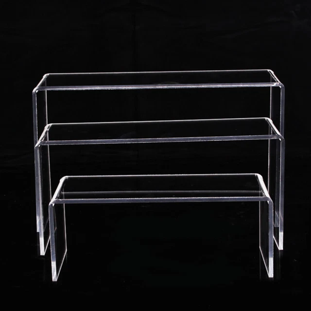 3 pz supporto statuetta acrilica scarpe supporto display scaffale piccoli rialzi monitor sollevatore