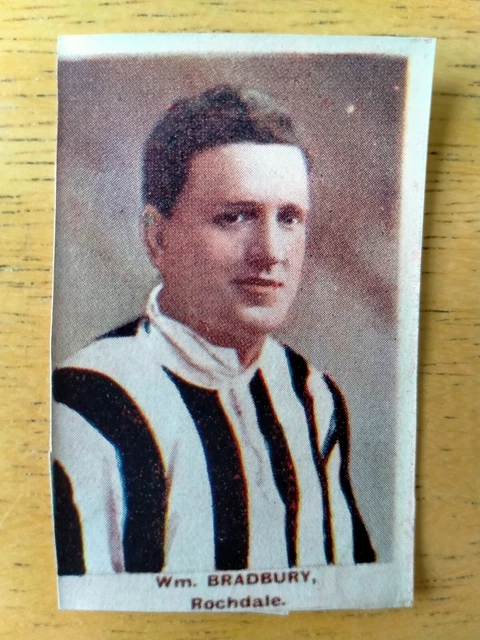 Wm Bradbury Rochdale DC Thomson Adventure Famous Club Colours & Players 1923