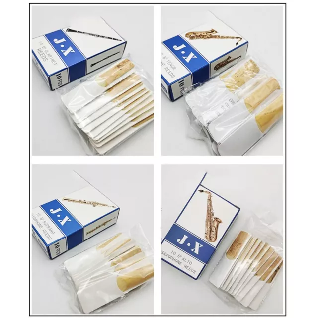 Durable 2 5 Saxophone Reeds for Alto Soprano Tenor Sax Clarinet Reed Pack of 10