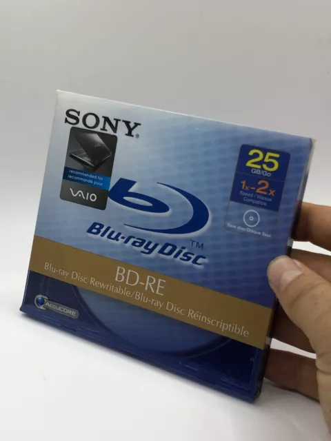 SONY Blank Blu-Ray Disc BD-RE 25GB Rewritable Full HD 1080 New SEALED