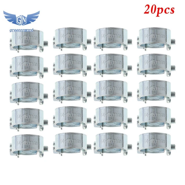 NEW 20Pcs   3/8"（14mm-16mm）FUEL INJECTION HOSE CLAMP / AUTO Fuel Clamps