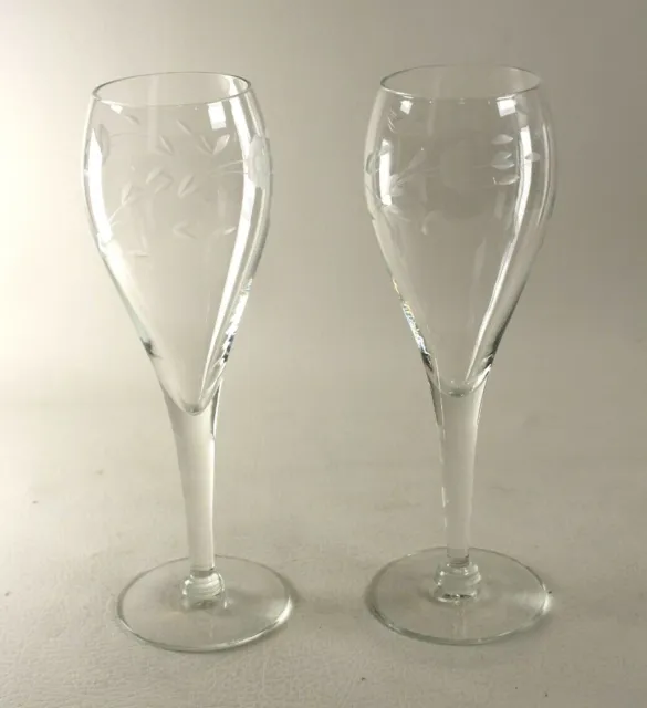 Champagne Tulip Glasses by Princess House 