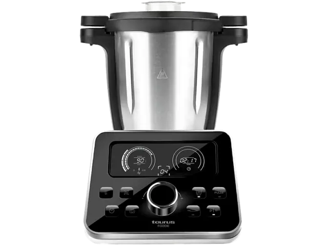 Robot de cocina - Taurus Foodie, 1500 W, Multifuncional, 31 funciones, 12 veloci