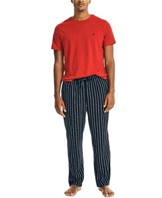 Nautica Mens Flannel Pajama Set Nautica Red M BRGHT PINK Size MEDIUM S/S