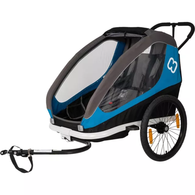 Hamax Traveller Twin Child Lightweight Bike Trailer Blue / Grey