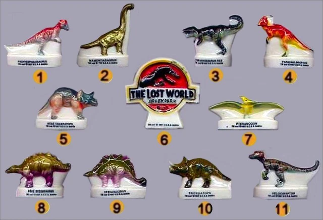 1997 1998 Arguydal Jurassic Park Il Lost Word Statuina Porcellana 3D a Scelta