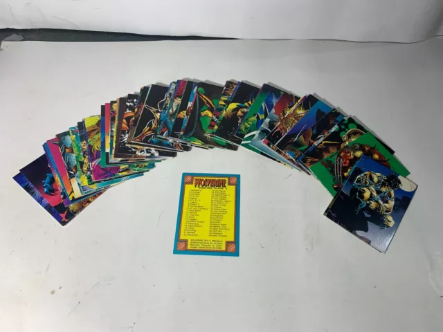 1992 Comic Images Wolverine From Then 'Til Now Ii Complete Set 44 Cards