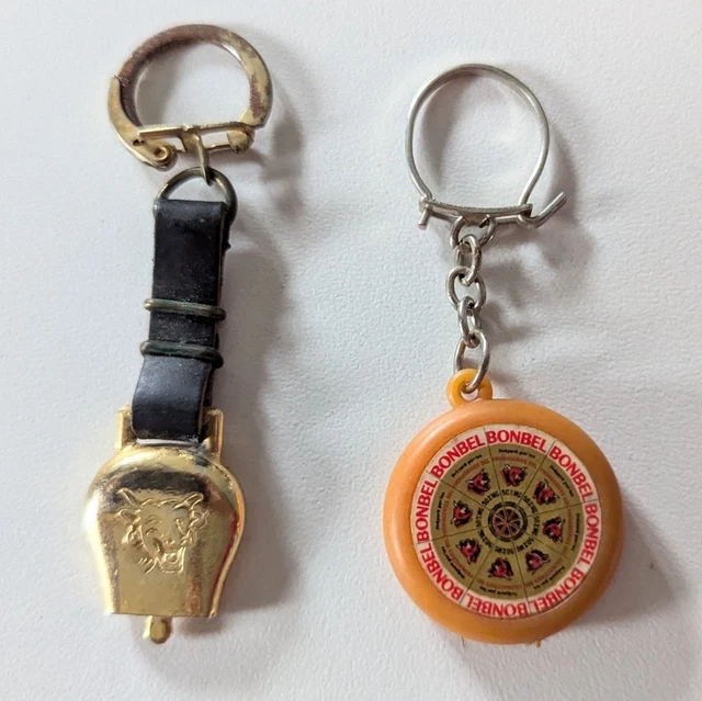 PORTE CLE KEYCHAIN BABYBEL VACHE QUI RIT FROMAGE ANCIEN COLLECTION