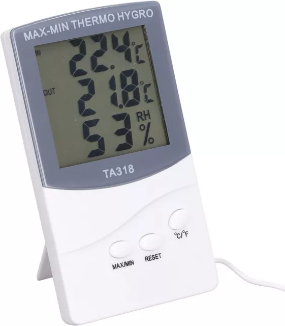 LCD Digital Indoor/ Outdoor Thermometer & Hygrometer - Temperature/ Humidity