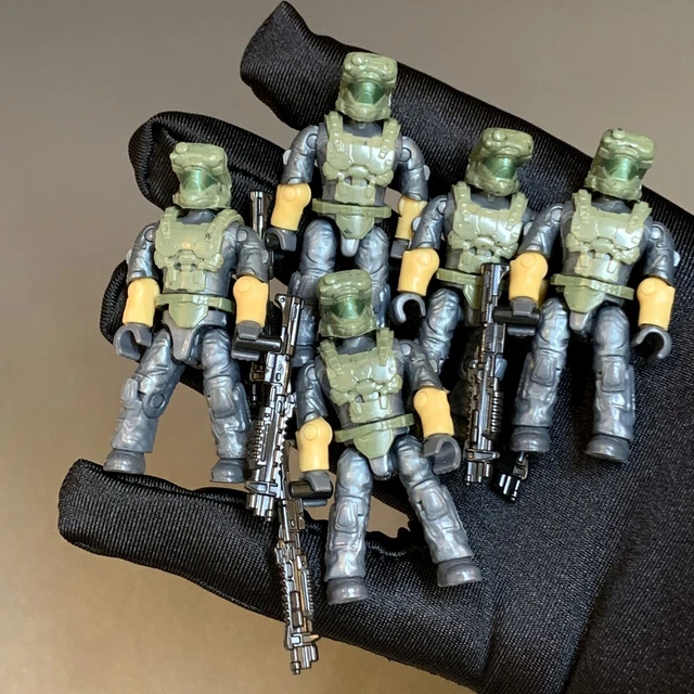 Marines Halo Giocattolo 5x Marines Mega CONSTRUX Bloks Halo Set 97519 - Minifigure Da Collezione Halo, Giocattolo Da Costruzione Soldati Halo 1.75 Pollici - Foto 7