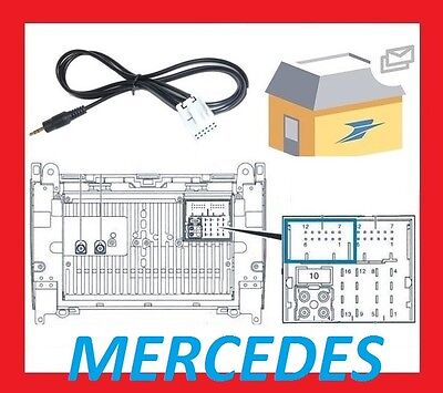 Mercedes a B C E CLK SLK ML Plus iPod iPhone MP3 AUX Adaptateur Pour Audio 5/20/50 