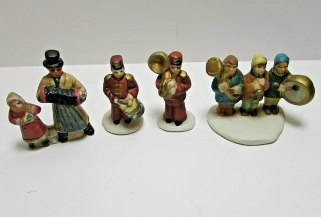 Dickens Victorian Collection Pettibone Square Musicians Hand Painted porcelain