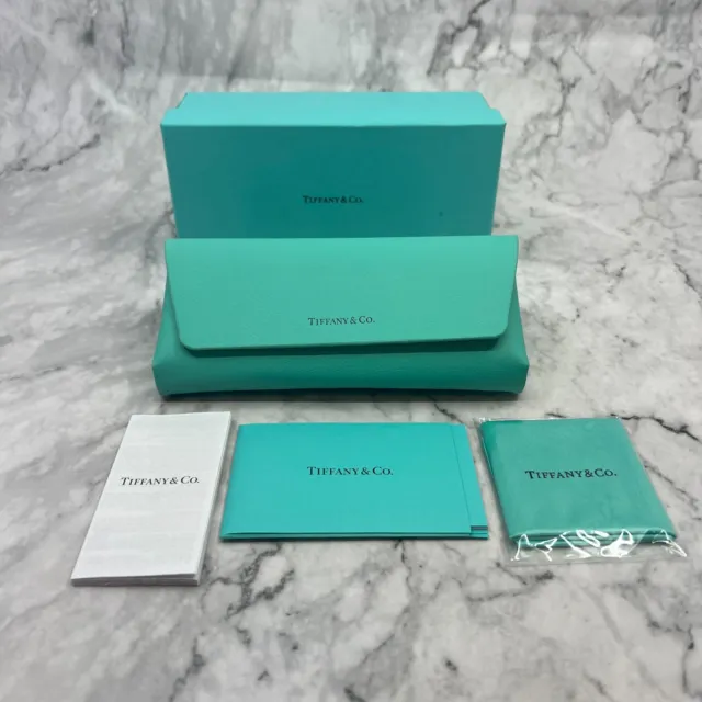 Tiffany & Co soft Eyeglass Sunglass Case Cleaning Cloth Dust Sleeve Gift Box