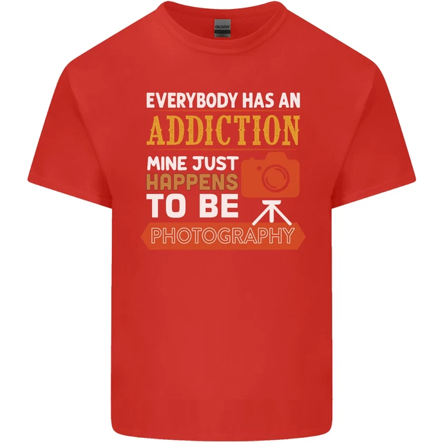 T-shirt Fotography Addiction Divertente Fotografo Bambini 4