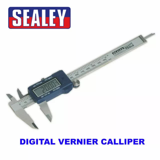 Sealey Premier Digital Vernier Caliper Gauge Precision Calliper Measurement Tool