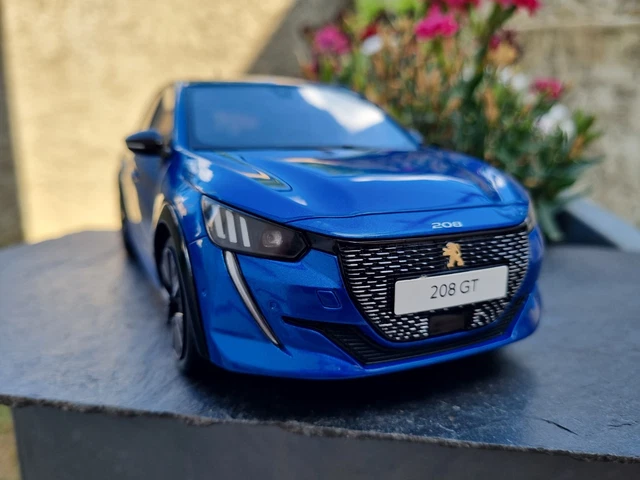 Peugeot 208 GT 2024 Bleue – NOREV 1:43 (Miniature Avec Porte-clés, Neuve Sous Blister)