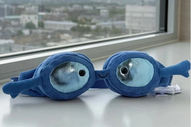 JELLYCAT AMUSEABLES SPORT Series Swimming Goggle Doll with Dust Bag for ...