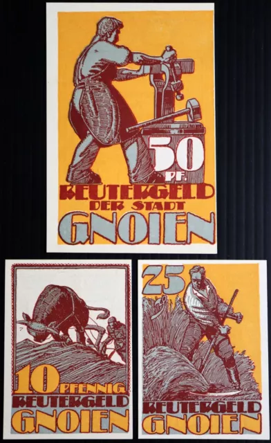 GNOIEN 1922 Complete Reutergeld Series German Notgeld