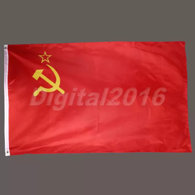 RUSSIA FLAG 5' x 3' Russian Federation 5ft by 3ft Flags USSR Soviet Union