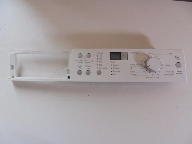 Panneau De Commande + Carte électronique Bosch Pour Lave-linge WAN28217FF (blanc, Occasion, état Correct)