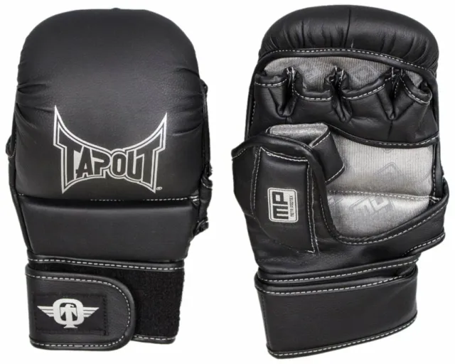 BNIP TapouT Size L XL Elite Series Black Grappling Training Gloves