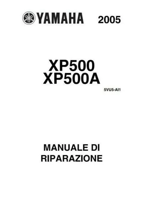 Manuale Officina, Riparazione, Tagliando Yamaha TMax 500/2004-2005-2006-2007 ITA