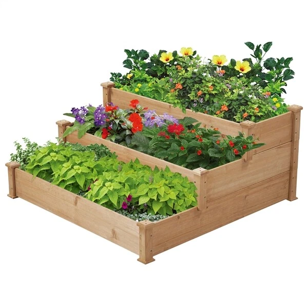 Fioriera In Legno NatraHedge Hampton Classic 112 Cm Per Esterno E Interno - Vaso Rettangolare Da Giardino E Patio